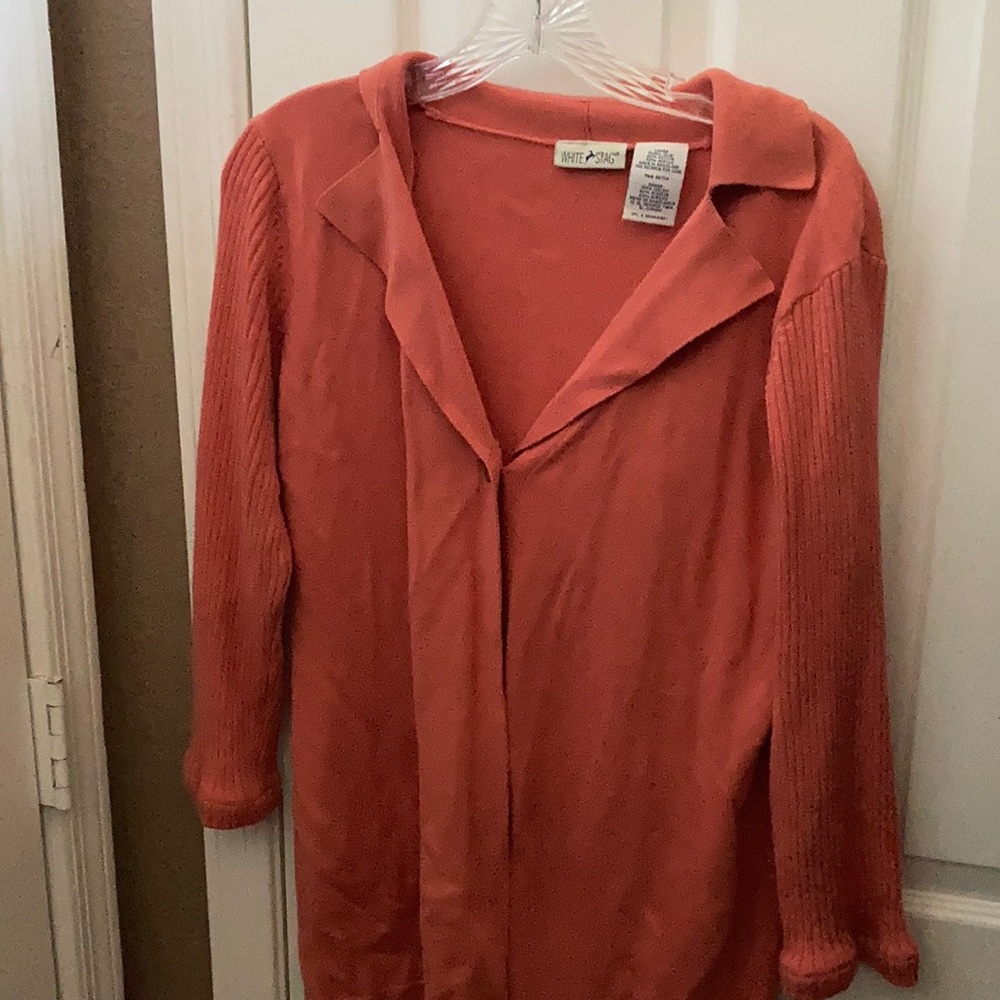 FINAL MARKDOWN White stag single button cardigan small